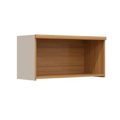 Armário Basculante Allure Linea Brasil 80cm 100% Mdf Jequitiba/gris Fosco