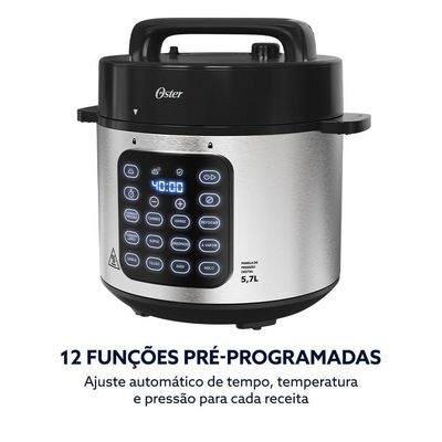 Panela De Pressão Elétrica Digital 5,7L Oster - 110V