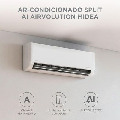 Ar Condicionado Split Hi Wall Midea Airvolution Lite Connect Inverter 18.000 BTUs Frio 220V R-32