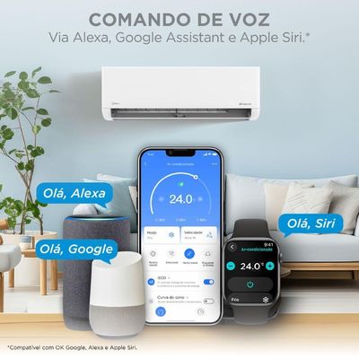 Ar Condicionado Split Hi Wall Midea Airvolution Lite Connect Inverter 18.000 BTUs Frio 220V R-32