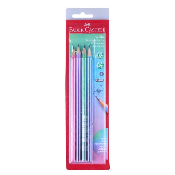 Lapis Grafite Glitz Neon C4 FaberCastell Lapis Grafite Glitz Neon C4 FaberCastell