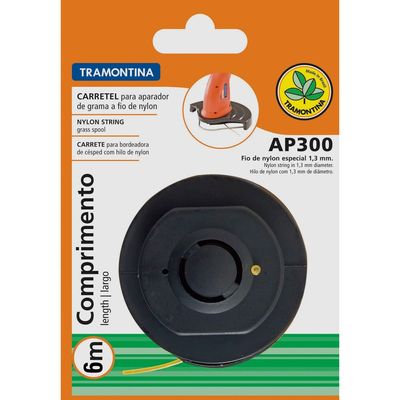 Carretel c/ 1 Fio Nylon Termoplástico 1.3mm x 6m p/ Aparador AP300 Tramontina n/a