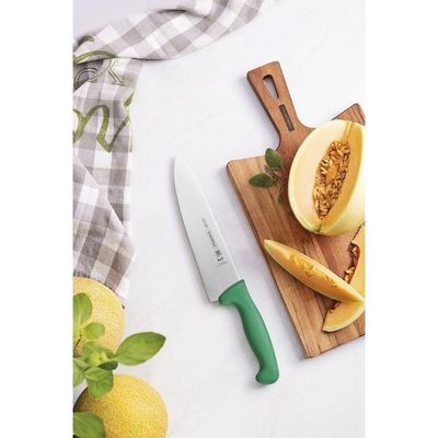 Faca Para Carne 8 Tramontina Profissional Lâmina Aço Inox E Cabo Polipropileno Verde Tramontina