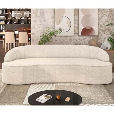 Sofá 2 Lugares Para Sala De Estar Living 150cm Theo D06 Linho Pérola - Mpozenato