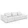 Sofá Ilha E Puff Sala Living 395cm Siesta M22 Boucle Branco - Mpozenato