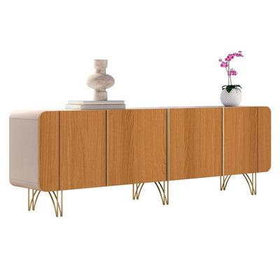Balcão Aparador Buffet Piacente E Benvy H01 Off/cinamomo - Mpozenato