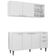 Armário De Cozinha Cp01 Para Pia 150cm Pérola Z34 Branco - Mpozenato