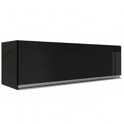 Armario Aereo 1 Porta Basculante 80 Cm Bp Fiorella Preto