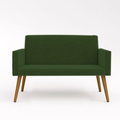 Sofá NamoradeiraLugaresBalaqui Decor Cor:verde