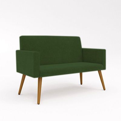 Sofá NamoradeiraLugaresBalaqui Decor Cor:verde