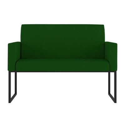 Kit Sofá 2 Lugares + 2 Poltronas Para Recepção Sala Balaqui Cor:verde Verde