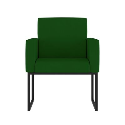 Kit Sofá 2 Lugares + 2 Poltronas Para Recepção Sala Balaqui Cor:verde Verde