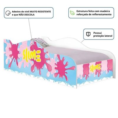 Mini Cama Joy Slime Menina Com Colchão