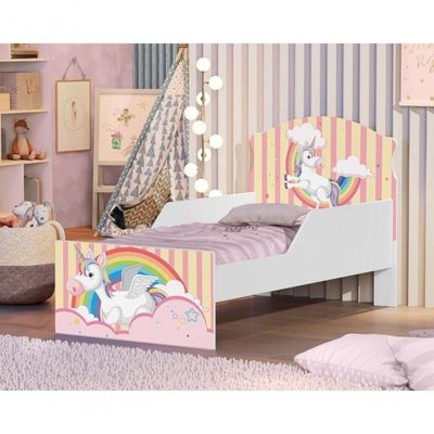 Mini Cama Unicórnio Meigo Com Colchão