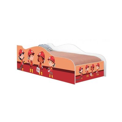 Mini Cama Fun Tropa Bombeiros Infantil Com Colchão