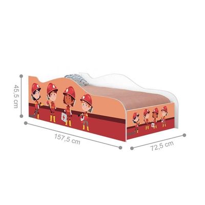 Mini Cama Fun Tropa Bombeiros Infantil Com Colchão