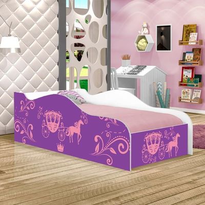 Mini Cama Fun Carruagem De Princesa Infantil Com Colchão
