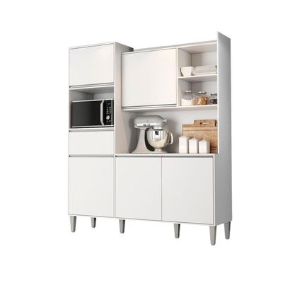Armario De Cozinha Completo Urano Branco