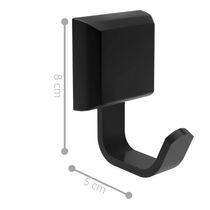 Suporte Cabide Cabideiro Gancho Luxo Preto
