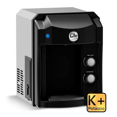 Purificador Água Super Alcalina Ionizada Ozônio E Potássio K+ Preto 220V