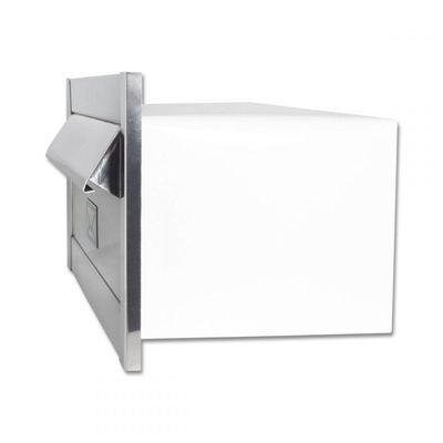 Caixa De Correio Jornal F Inox Brilhante 30 Cm Profundidade