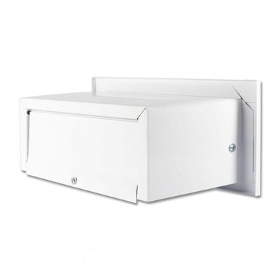 Caixa Correio Carta Luxo Hat Chapeu Branca Fosca 14 Cm Profundidade