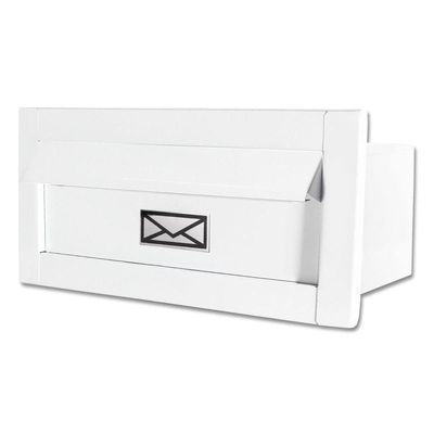 Caixa Correio Carta Luxo Hat Chapeu Branca Fosca 14 Cm Profundidade