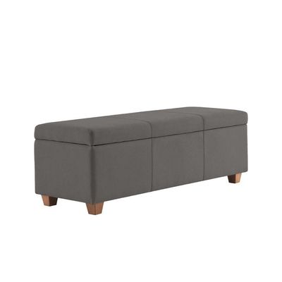 Recamier Bau Dubai 1,40m Suede Cinza - Inova Decorações