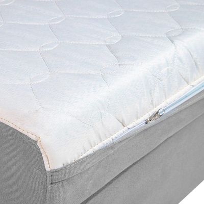 Sofá Cama Castor Casal Salerno Max Suede Cinza 2 Lugares