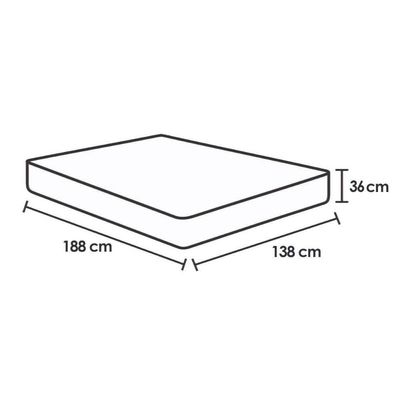 Colchão Casal Probel Molas Masterpocket Ensacadas Rubi Soft Gel Euro Pillow - 138x188x36