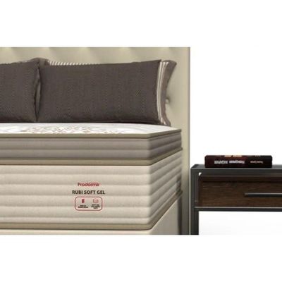 Colchão Casal Probel Molas Masterpocket Ensacadas Rubi Soft Gel Euro Pillow - 138x188x36