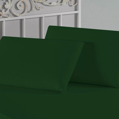 Fronha Nobre 1 Peça 50cm X 70cm Malha 100% Algodão - Verde-bandeira