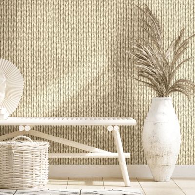 Papel de Parede Struktura Aspecto Têxtil Bege 45749
