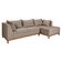 Sofá Malta Chaise Living 4 Lugares Império Pés Madeira Linho 201