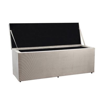 Recamier Baú 1,40m Madrid Suede Bege Dal Poz Estofados