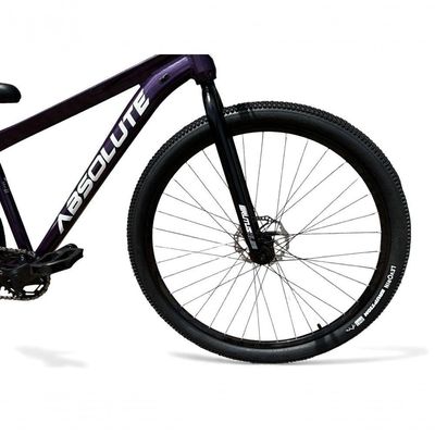 Bicicleta Aro 29 Absolute Nero 5 Freeride K7 Single Freio Hidraulico Shimano Mt200 Garfo Rigido Roxo
