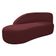 Kit Divã Luna 160cm Lado Esquerdo E 02 Poltronas Base De Ferro Dourado Suede Bordô
