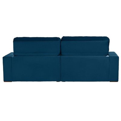 Sofá Modular 5 Lugares 2.50M Retrátil E Reclinável Azul