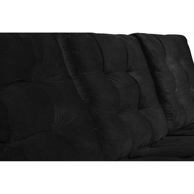 Sofá Modular 6 Lugares 3.05M Retrátil E Reclinável Preto