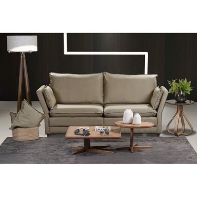 Sofá Natal Living Com 3 Lugares 2.00 Mt Linho Corriente Bege