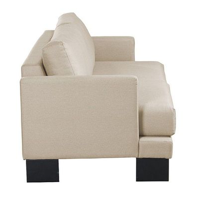 Sofá Living 3 Lugares Linho Corriente 2M Espuma Bege