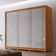 Guarda Roupa Casal Connor Mdf 3 Portas 6 Cabideiros Com Pés Naturalle/off White