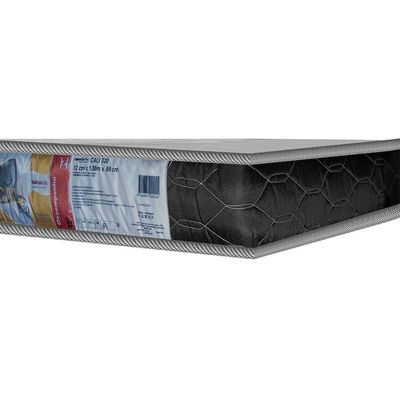 Colchão Solteiro D20 188 X 88 X 12 Cm Klm Store Preto / Branco