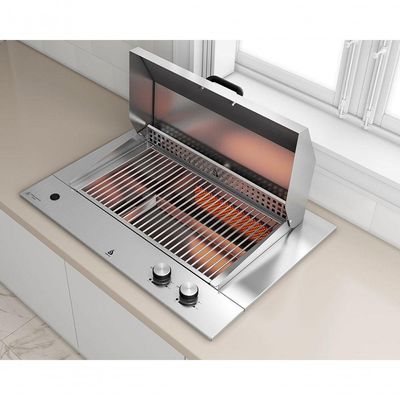 Churrasqueira A Gas De Embutir DXX 301 Master Dinoxx Grelha Uruguaia Em Inox