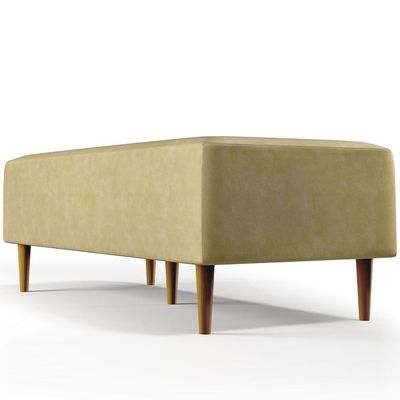 Kit 02 Puffs Decorativo Sala de Estar Bali W01 Pés Palito 120x50 cm Couríssimo Casco Fendi - Lyam