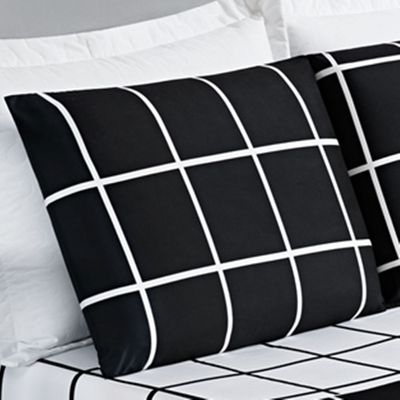 Jogo De Cama Com Lençol De Cima 200 Fios Austin Casal 04 Peças - Preto