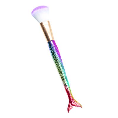 Kit 4 Pincéis Para Maquiagem Sereia Pó Blush Contorno macio