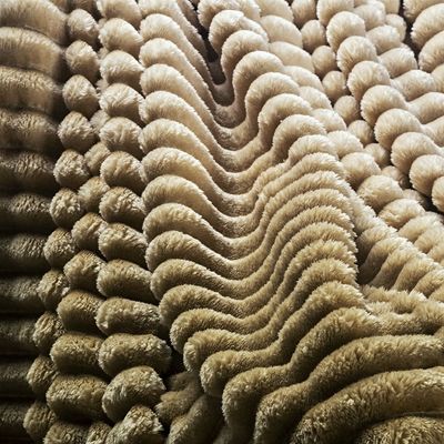 Cobertor Manta Tuffy Ultrasoft Flannel Queen 2,40m x 2,20m Degradê 01 Peça - Gold
