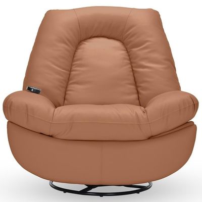 Poltrona Reclinável Elétrica Com Massagem E Aquecimento Salvana L07 Couríssimo Caramelo - Lyam Decor