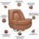 Poltrona Reclinável Elétrica Com Massagem E Aquecimento Salvana L07 Couríssimo Caramelo - Lyam Decor